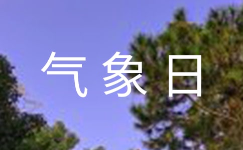 世界氣象日活動總結